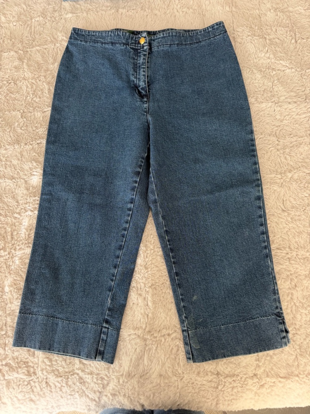 Lauren Ralph Lauren cropped  Blue Denim Jeans 10p Green Label